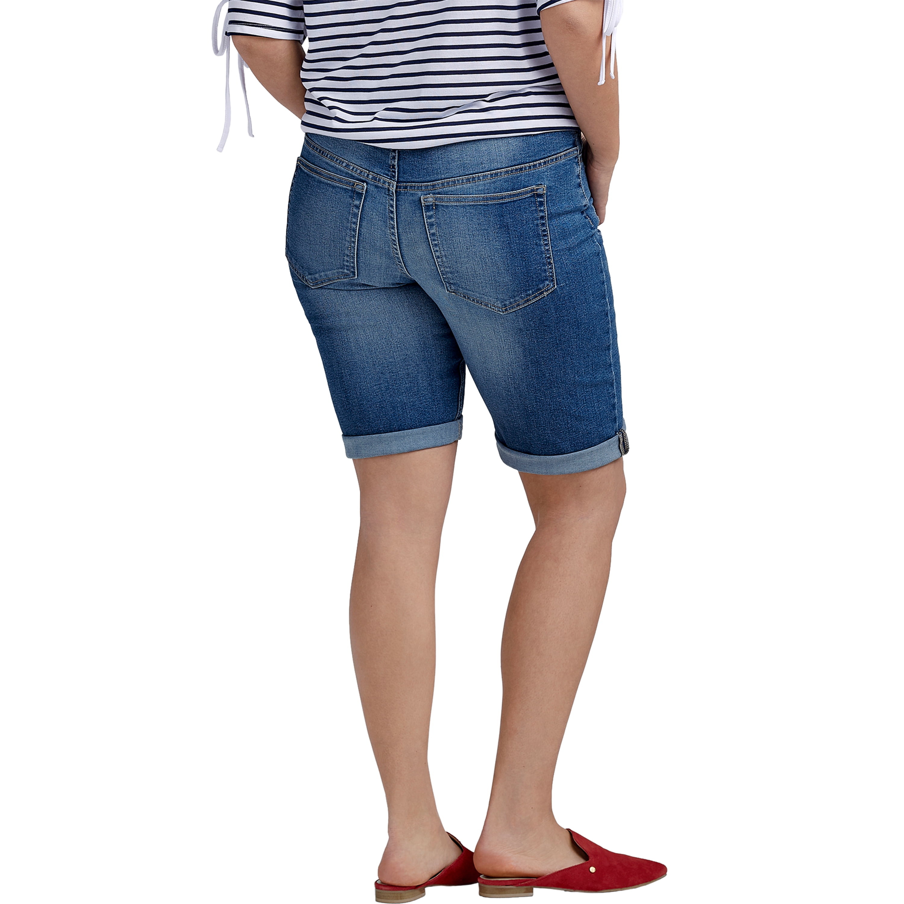 women's plus size bermuda shorts