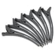thumbnail image 5 of 6 uds pinza de pelo profesional de pico de pato portátil peluquería DIY Clips de sección herramienta de peinado blanco, 5 of 12