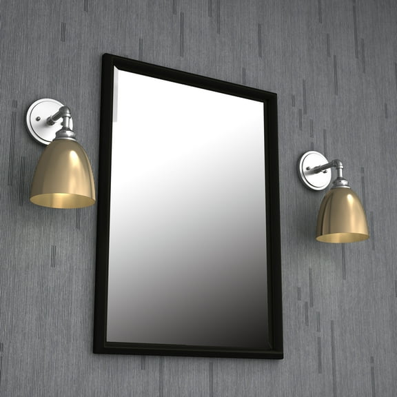 Vanity Art 1-Light Wall Sconce Lighting Vintage Industrial Indoor and Outdoor Light Fixture Wall Mount Lamp Bath Sconce for Farmhouse, Bedroom, Bathroom Vanity, Living Room BA221-1SN-GL