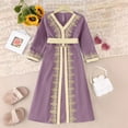 thumbnail image 4 of gdxvjhbj Robe Filles Bébé Fille Robe Papillon Tutu à Volants Sans Manches Robes Robe de Fête Taille 6-7 (Violet Pâle,6-7 Ans), 4 of 4