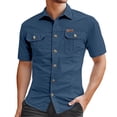 thumbnail image 1 of Playera Para Hombre, Camisetas De Cuello Alto Para Primavera Y Verano Para Hombre, Camisetas Casuales De Manga Larga De Color Sólido Con Ajuste Elástico Ajustado, 1 of 4