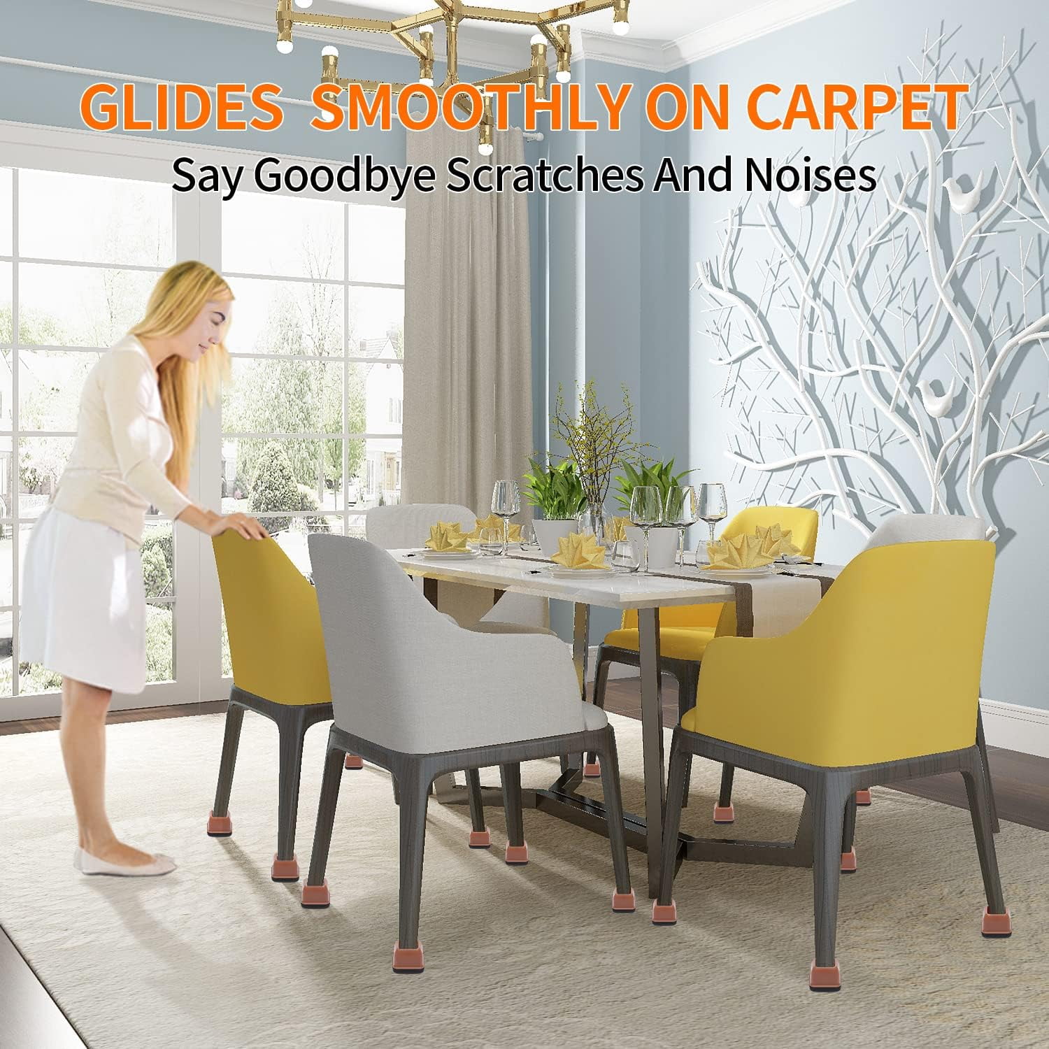 Ezprotekt Furniture Sliders for Carpet Sliders 2-1/2 inch for Moving  Furniture Movers Carpet Gliders Glides Self-Adhesive Furniture Moving Pads,  64 mm 16 PCS Black : : DIY & Tools