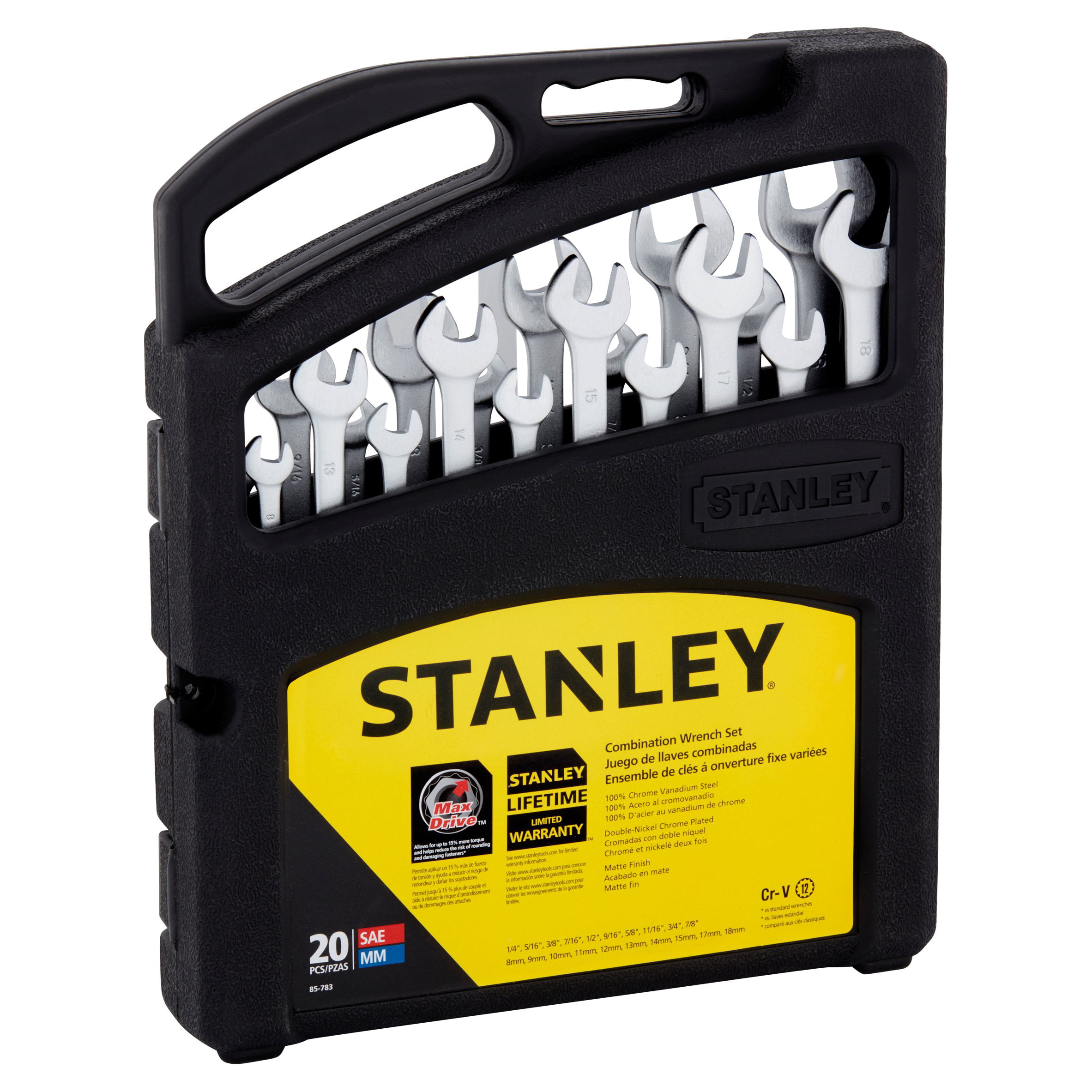 Stanley Hand Tools 85-450 11-Piece Combination Wrench Set