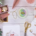 thumbnail image 6 of 3drose, Yellow Happy 15th Birthday Party, Circle Porcelain Ornament, 6 of 7