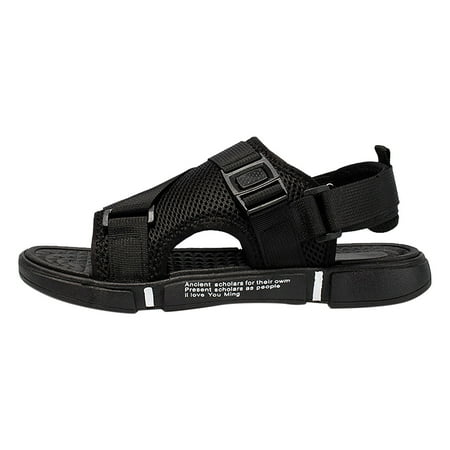 

Jungdeepe Men Sports Sandals Fashion Solid Color Hollow Out Casual Breathable Slippers Shoes Mens Flip Flops Leather Sandals Canvas Sandals for Men Mens Big Size Mens Pool Slide Sandals Stripped
