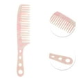 thumbnail image 2 of Unique Bargains 1 Pc Long Handle Hair Comb Pink Acetate Sheet, 2 of 5
