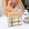 thumbnail image 3 of Yayeee Napkin Holder for Table Kitchen Paper Tissue Organization, Beige Plaid Pattern, 3 of 8