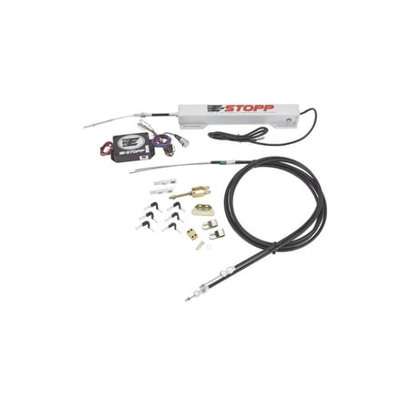 Speedway Motors Electric Emergency Parking Brake Kit with Cables and Brackets Universal Push Button Electronic E-Brake Actuator for Disc or Drum Brake Systems