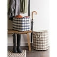 thumbnail image 2 of DII Checkers Decorative Bin, Large, Woven Paper, Multiple Colors/Sizes, 2 of 6