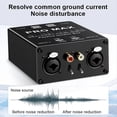 thumbnail image 4 of Aislador de Audio, Eliminador de Corriente de Audio, Aislador XLR 6.5 de 2 Vías, Filtro de Común para Micrófono de Mezclador de Transmisión en, 4 of 5