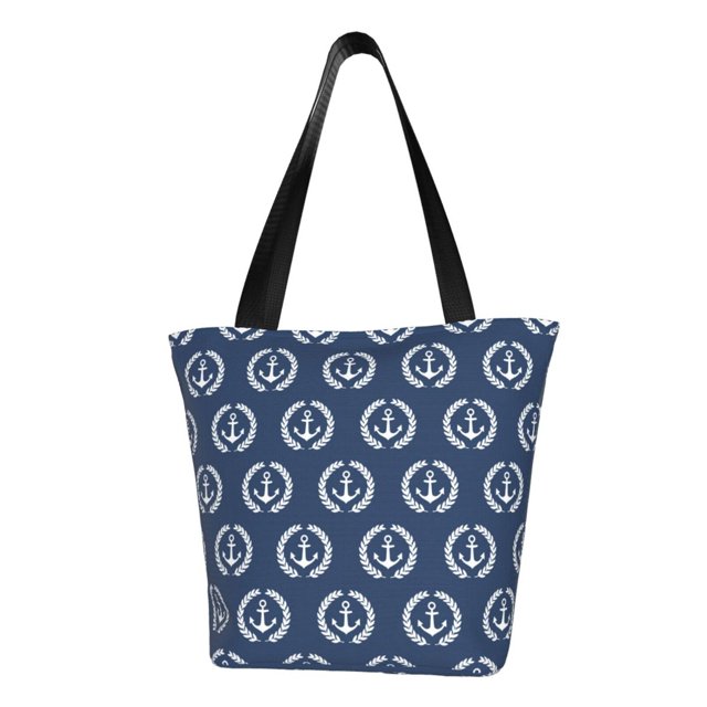Disketp Navy Nautical Bolsa de Hombro Casual para Mujer, Bolso Cruzado para Compras, Viajes y Uso Diario