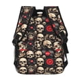 thumbnail image 4 of Disketp rock record Skull Backpack for Men and Women - Lightweight Backpack Classical with Multi-pockets Casual Daypack for College Workplace Travel, 4 of 5
