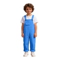 thumbnail image 4 of ZHOGXU Kids Teens Girls Boys Romper Sleeveless Suspenders Solid Color Comfortable Fashion Jumpsuit For Stage Performance And Daily Wear,Blue,4-5 Years, 4 of 4