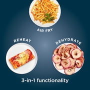 Ninja Air Fryer Pro XL 5-Qt, 3-in-1, 400°F Air Crisp Technology, Nonstick Crisper Plate, AF140WMNV Navy