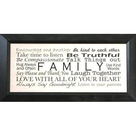 Quote Framed Poster - buyartforless FRAMED be truthful family quotes 18x8 art print poster .