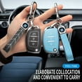thumbnail image 3 of For Hyundai Tucson Sonata Fe Creta ix25 ix35 ix45 i40 i30 i20 i10 Verna Solaris Mistra Elantra Accent UMQ Car Key Cover, 3 of 9