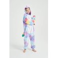 thumbnail image 4 of Combinaisons de Nuit pour Enfants à Capuche en Flanelle - Pyjama une Pièce pour Garçons et Filles, Vêtement de Nuit, Robe de Chambre pour Enfant, 4-8 Ans, 4 of 7