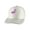 White, variant on Pink Flamingo Adjustable Trucker Hat - Black