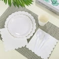thumbnail image 6 of 100 Pcs White Plates and Napkin Party Supplies, White Paper Plates Cups Napkins Disposable for Birthday Shower Party Decorations, Serves 25, 6 of 7