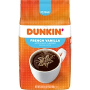 Dunkin' French Vanilla Flavored Ground Coffee, 20-Ounce (Packaging May Vary)