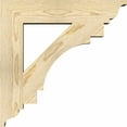 thumbnail image 2 of Ekena Millwork 4"W x 22"D x 22"H Merced Traditional Rough Sawn Bracket, Douglas Fir, 2 of 4
