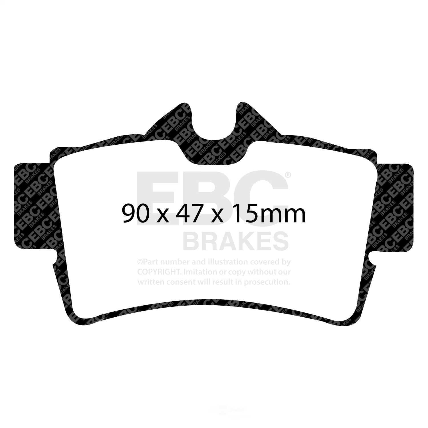 EBC YELLOWSTUFF PADS Fits select: 1994-2004 FORD MUSTANG