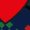 Navy, variant on Argyle Love Emoji - Playful Hearts Graphic Youth's Hoodie