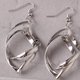 thumbnail image 4 of Sonducket Pendientes trenzados para mujer, pendientes elegantes de hoja hueca, decoración portátil, regalos, joyería para novia, cumpleaños, boda Ropa, zapatos y accesorios Miscelánea Plata Sonducket PS6950-02, 4 of 5