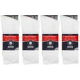 thumbnail image 6 of 12 Pairs of Premium Cotton Loose Top Diabetic Neuropathy Crew Socks (White, Sock Size 9-11, Fits men size 8.5 - 10), 6 of 6