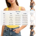 thumbnail image 5 of yillto Womens Crop Tank Square Neck Strappy Tops Cute Layered Workout Summer Casual Basic Tight Tee, 5 of 5