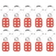 thumbnail image 1 of Safety HASP Lock Colorfast Speay Sala de escape Props ACCESORIOS DE ALUMINIO DE 6 AGUJOS MA064 E Multifunción Bloqueo y etiqueta HS-02L 10 Piezas Kearding TO001355-02B, 1 of 7