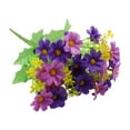 thumbnail image 2 of Artificial Flowers Big Sale! Nomeni Indoor Flower Artificial Faux 1Pcs Daisy Wildflowers Decor Outside Garden Silk Artificial Flowers, 1 Bunch of Artificial Flowers, 2 of 9