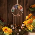 thumbnail image 2 of Dreamsum 1 pc 7 Chakra Gemstone Dream Catchers Crystal Suncatcher Hanging for Windows Garden Decor, 2 of 8