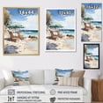 thumbnail image 4 of Designart "Scenic Beach Chairs I" Nautical & Beach Floater Framed Canvas Wall Art, 4 of 7