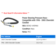 thumbnail image 2 of Power Steering Pressure Hose - Compatible with 1996 - 2002 Chevy Cavalier 1997 1998 1999 2000 2001, 2 of 2