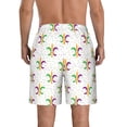 thumbnail image 3 of Naloa Mardi Gras Carnival1 Men's Beach Shorts, Surfing shorts, Swim trunks, Quick Dry Swim Trunks for Surfing Beach Fun - X-Large, 3 of 9