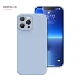 thumbnail image 1 of Funda de teléfono de silicona líquida Original para iPhone 11, 12, 13, 14 Plus Pro Max, cubierta de borde recto para iPhone 14, fundas de protección completa Fivean unisex, 1 of 2