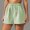 #3Green, variant on Byworldtasic Womens Shorts Women Striped Elastic High Waisted Shorts Women Casual Trendy Summer Womens Shorts with Pockets