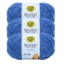 Lion Brand Yarn Rewind Hawaiian Ocean Bulky Yarn Polyester, Viscose Yarn 3 Pack