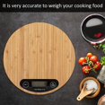 thumbnail image 5 of Bamboo Kitchen Scale 5kg/1g High Accuracy Digital Food Scale, 5 of 5