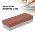 thumbnail image 2 of SXCRFKXH Double Sided Sharpening Stone with Non-Slip Base | Green Whetstone for Kitchen Knives | 14.8X4.3X3cm Professional Knife Sharpener tool, 2 of 6