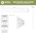 thumbnail image 2 of Ekena Millwork 46 1/4"W x 6"H x 3/8"T Springfield Fretwork Moulding, Architectural Grade PVC, 2 of 13