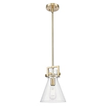 Innovations Lighting - Newton Cone - 1 Light Glass Stem Hung Mini-Pendant-8 Inch