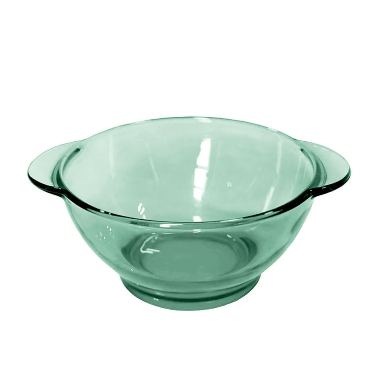 STP GOODS Borosilicate Glass Soup and Salad Bowl with Handles Set