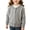 Grey, variant on Girls Knit Cardigan Round Neck Button Down Open Front Long Sleeve Sweater Jacket Stylish Rhinestone Casual Cardigan Sweater