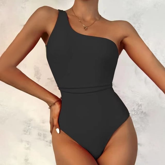 WILLBEST Traje de Baño Natacion Traje de Baño Mul Color Sólido Sin Espalda Sexy A La Moda para Mujer