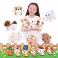 thumbnail image 2 of 2 Piezas De Perro De Peluche Eléctrico Robot Caminar Ladrar Cola Cachorro Regalo Para Bichon Sunnimix Cachorro Robot Electrónico, 2 of 7