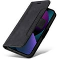 thumbnail image 5 of iPhone 13 Mini Wallet Case,PU Leather Folio Kickstand Card Slots Cover for iPhone 13 Mini,Book Folding Flip Case with Detachable Wrist Strap,Protective Cover for iPhone 13 Mini,Black, 5 of 14