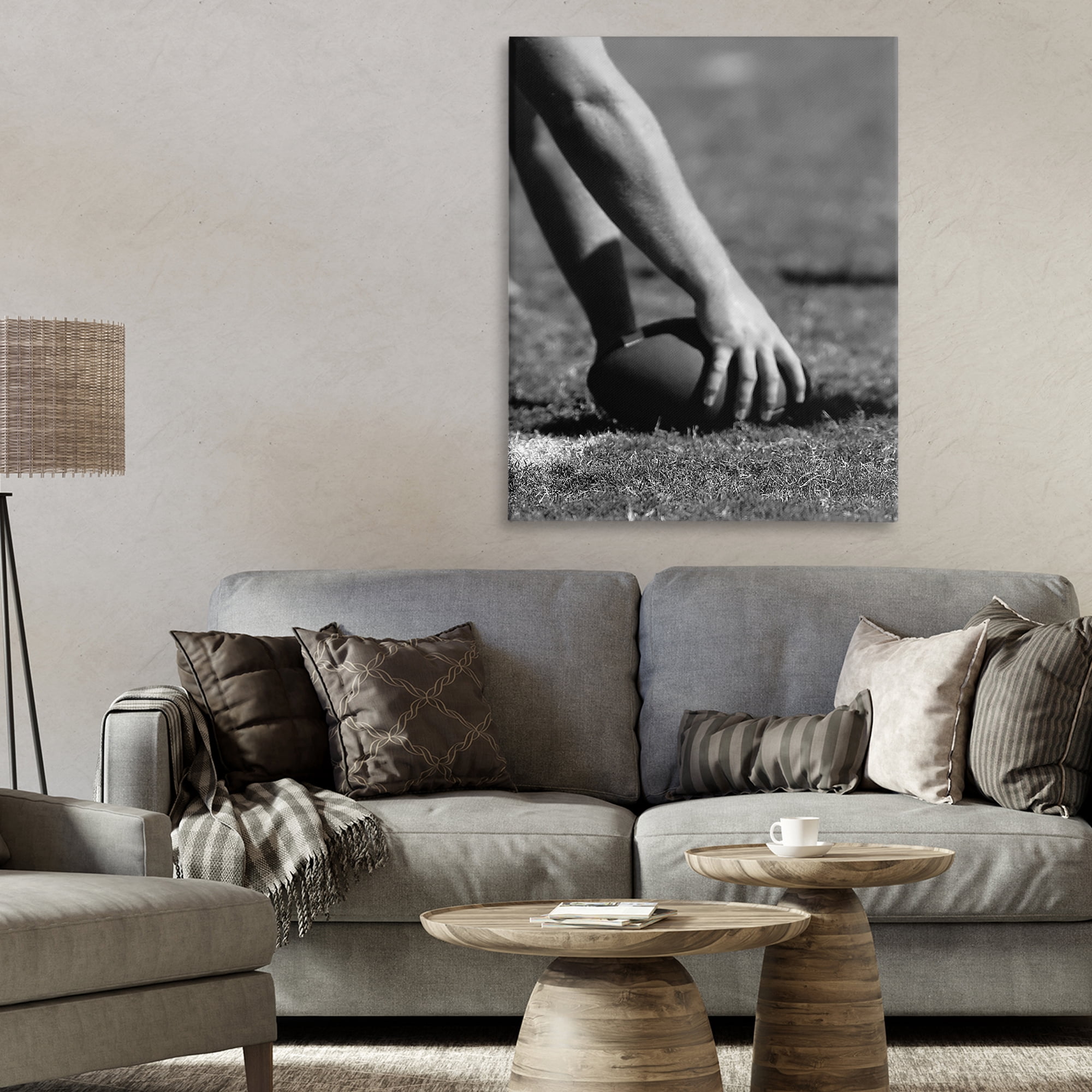 Stupell Industries Football Hike in Action Canvas Wall Art, design by Marcus Prime