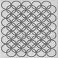 thumbnail image 1 of Ahgly Company Indoor Square Patterned Gray Area Rugs, 4' Square, 1 of 1